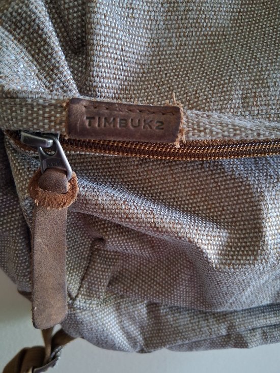 Timbuk2 Beige Canvas Backpack with Brown Accents main image 7